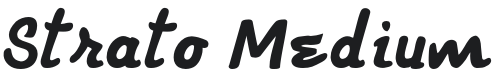 Strato Medium Font Preview