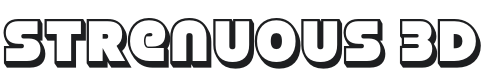 Strenuous 3D Font Preview