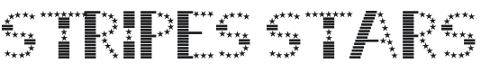 Stripes & Stars Font Preview