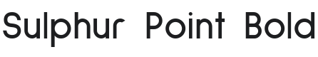 Sulphur Point Bold Font Preview