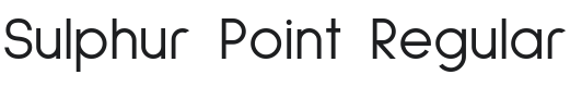Sulphur Point Font Preview