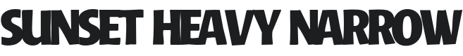 Sunset Heavy Narrow Font Preview