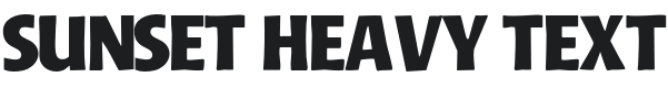 Sunset Heavy Font Preview
