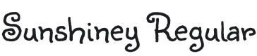 Sunshiney Font Preview