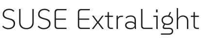 SUSE ExtraLight Font Preview