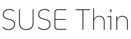 SUSE Thin Font Preview
