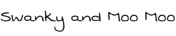 Swanky and Moo Moo Font Preview