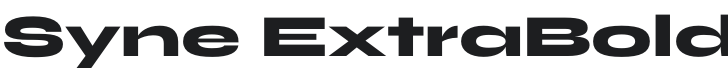 Syne ExtraBold Font Preview