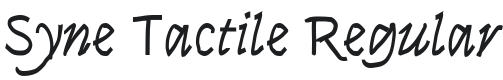 Syne Tactile Font Preview