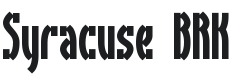 Syracuse Font Preview