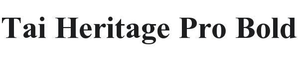Tai Heritage Pro Font Preview