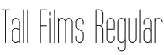 Tall Films Font Preview
