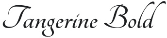 Tangerine Bold Font Preview