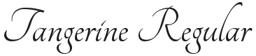 Tangerine Font Preview