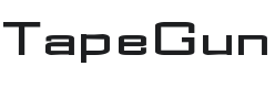 Tape Gun Font Preview