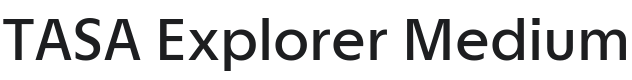 TASA Explorer Medium Font Preview
