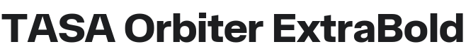 TASA Orbiter ExtraBold Font Preview