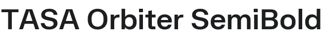 TASA Orbiter SemiBold Font Preview