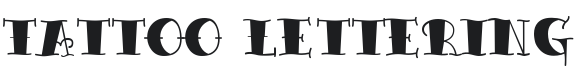 Tattoo Lettering Font Preview