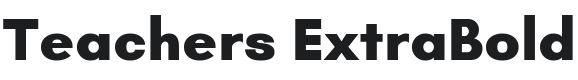 Teachers ExtraBold Font Preview