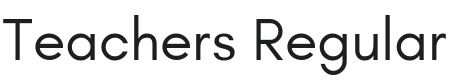 Teachers Regular Font Preview