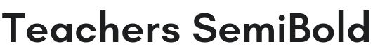Teachers SemiBold Font Preview