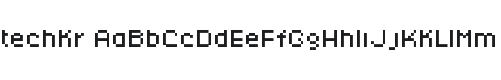 Techkr Font Preview