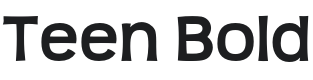 Teen-Bold Font Preview