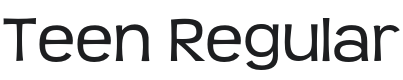 Teen Font Preview