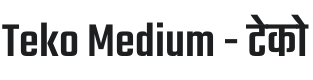 Teko Medium Font Preview
