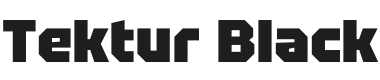 Tektur Black Font Preview