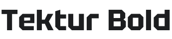 Tektur Bold Font Preview