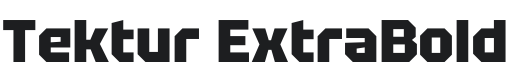 Tektur ExtraBold Font Preview