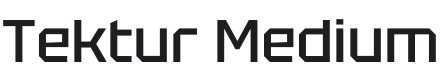 Tektur Medium Font Preview