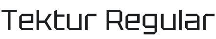 Tektur Font Preview