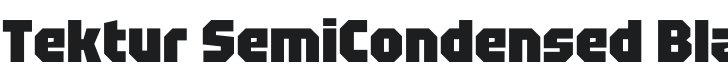Tektur SemiCondensed Black Font Preview