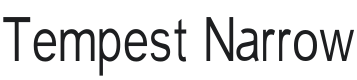 Tempest Narrow Font Preview