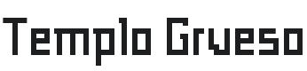 Templo Grueso Font Preview
