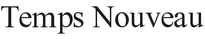 Temps Nouveau Font Preview