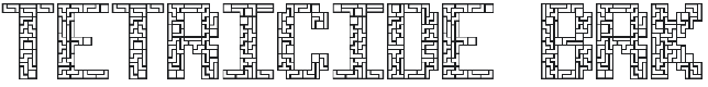 Tetricide Font Preview