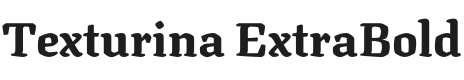 Texturina ExtraBold Font Preview