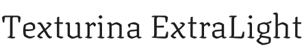 Texturina ExtraLight Font Preview