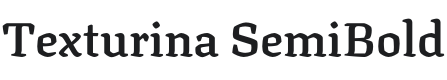 Texturina SemiBold Font Preview