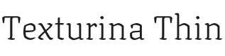 Texturina Thin Font Preview