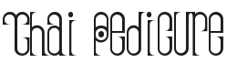 Thai Pedicure Font Preview