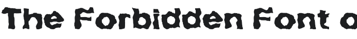 The Forbidden Font of Death Font Preview