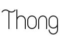Thong Font Preview