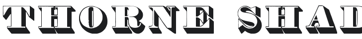 Thorne Shaded Font Preview