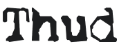 Thud Font Preview