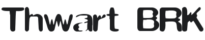 Thwart Font Preview